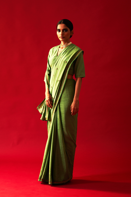 Yasmin Saree (Olive)