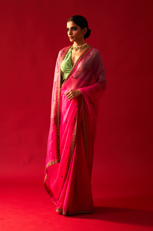 Tamara Saree (Rani Pink)