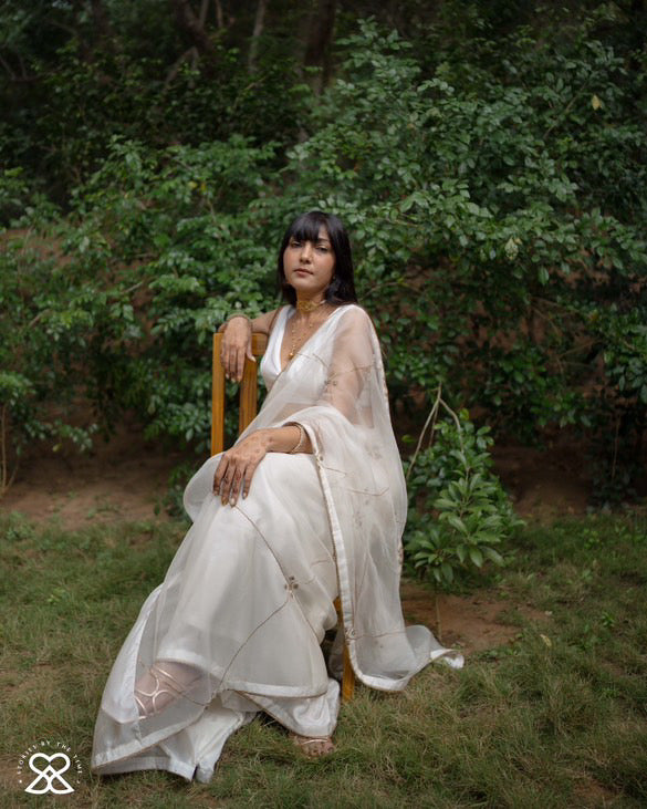 Muneer Saree (IVORY)