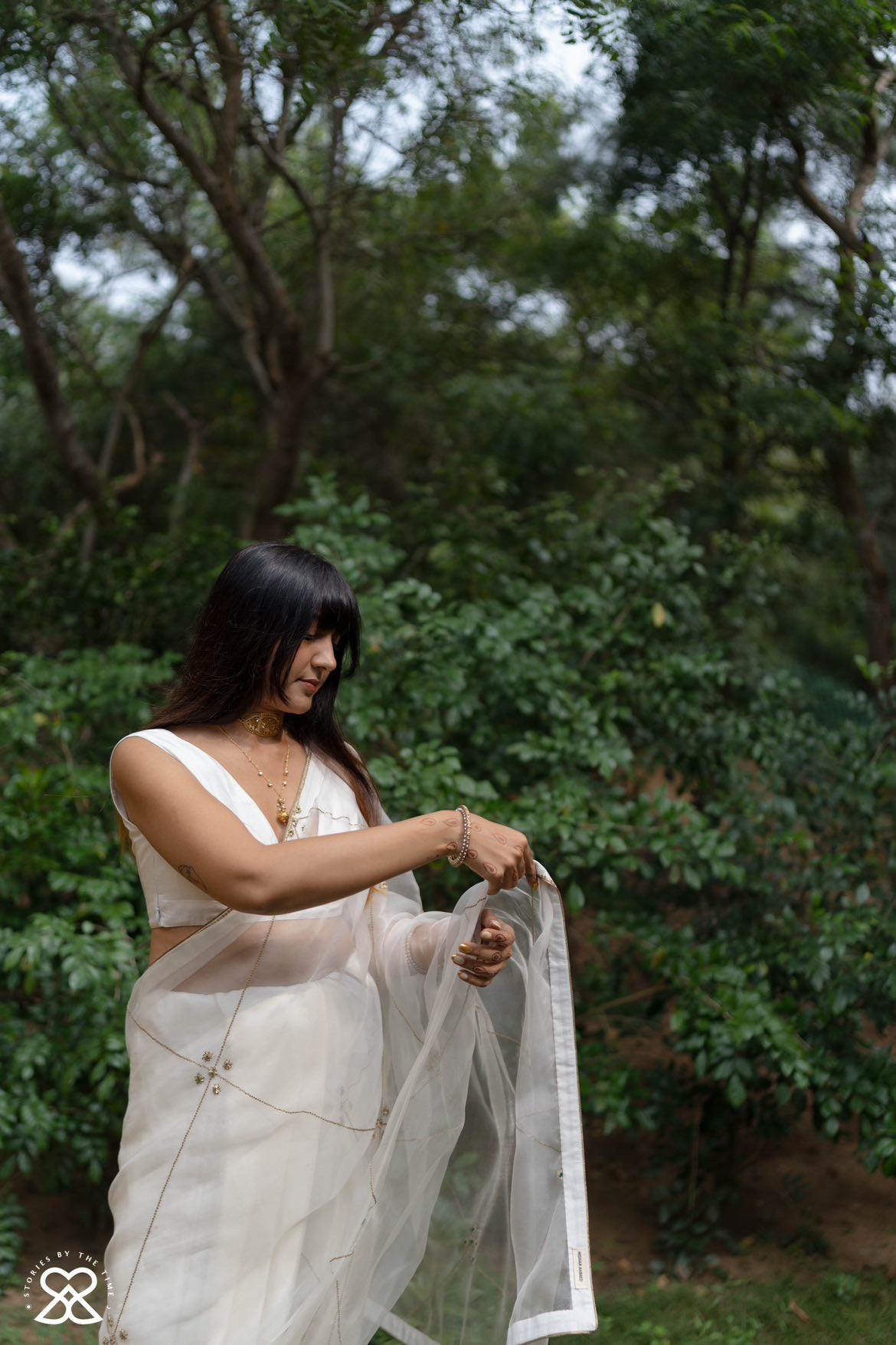 Muneer Saree (IVORY)