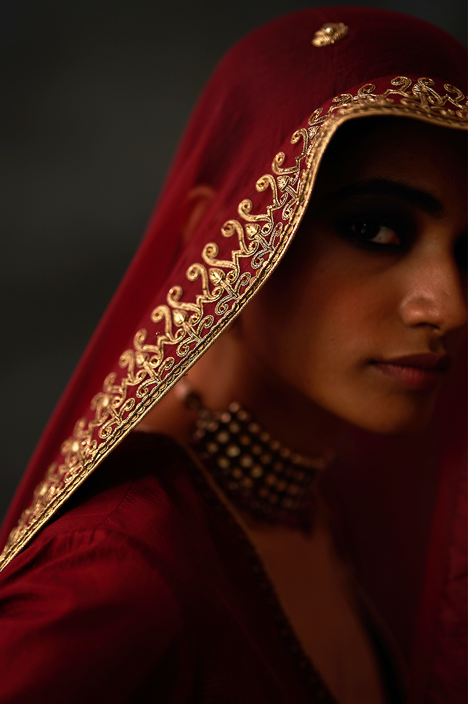 Shabnam Lehenga Set (Marsala)