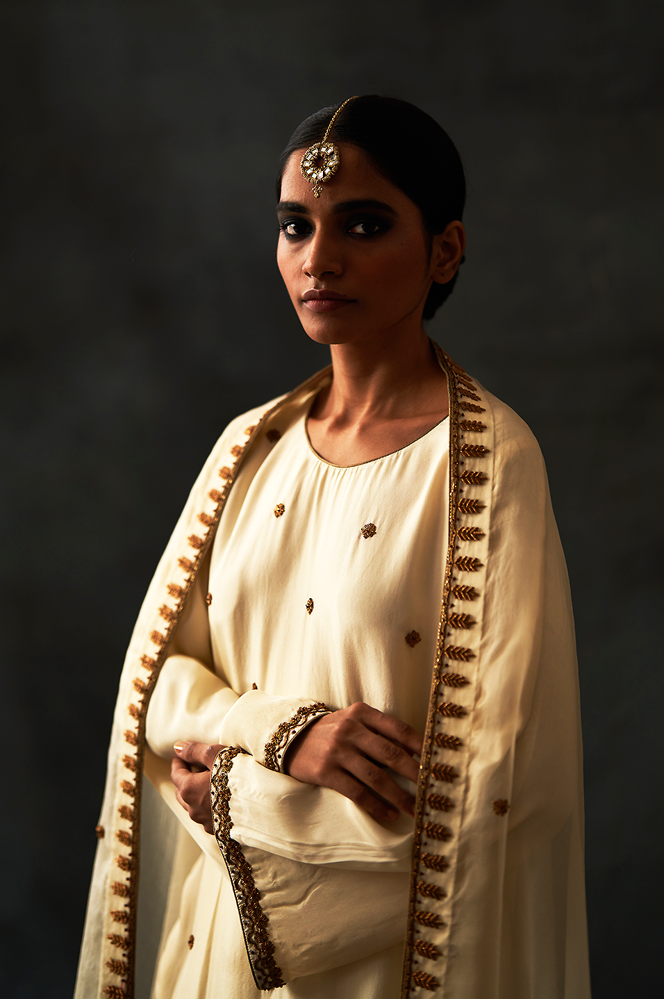 Kiara Sharara Set (Ivory)