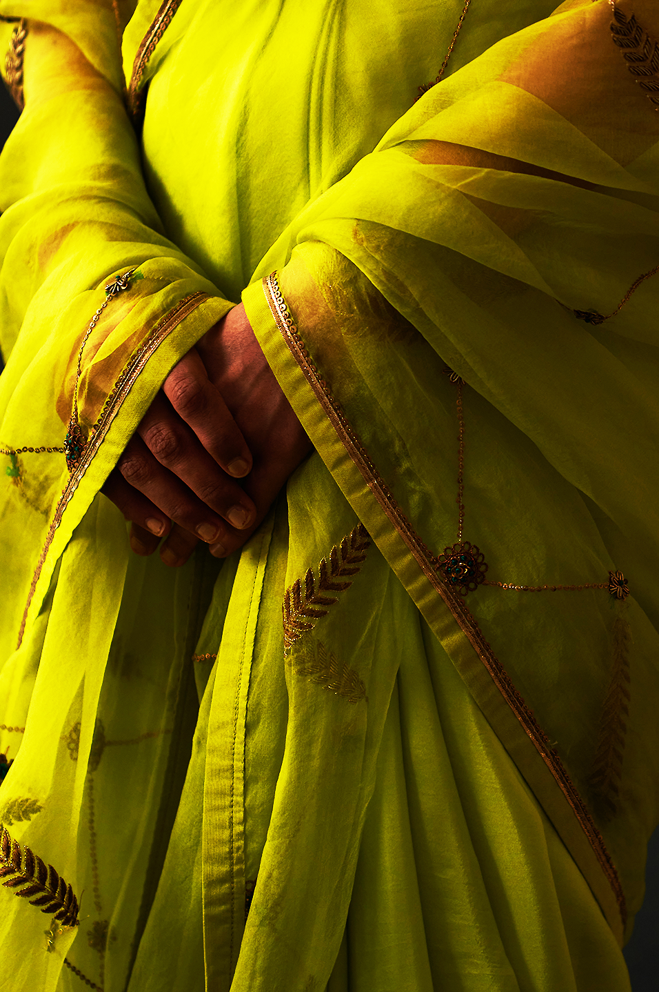Sabaa Saree (Lime)