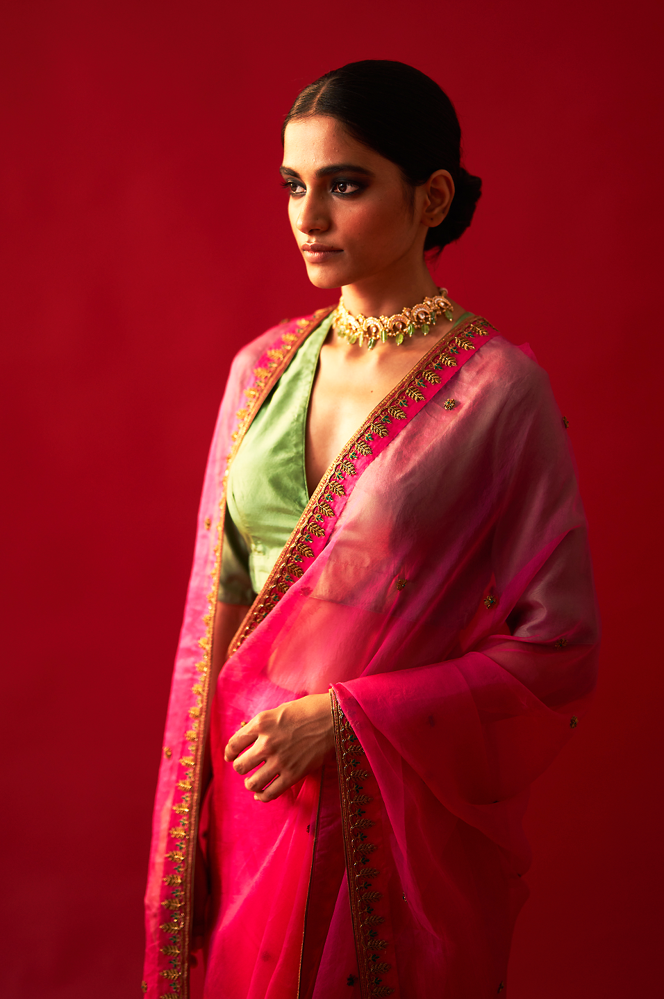 Tamara Saree (Rani Pink)