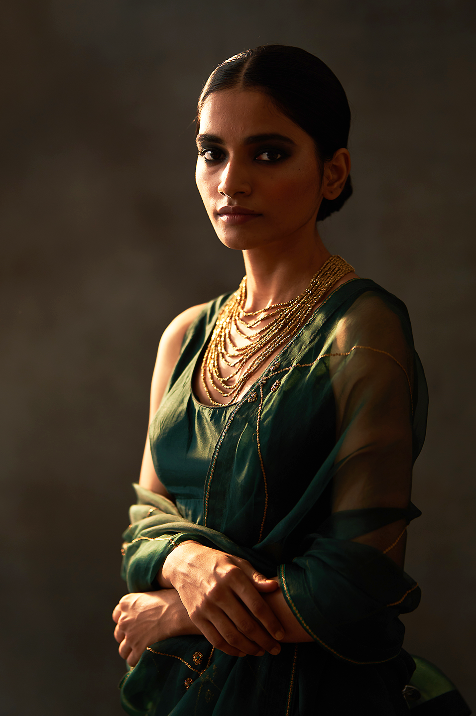 Muneer Saree (Teal)