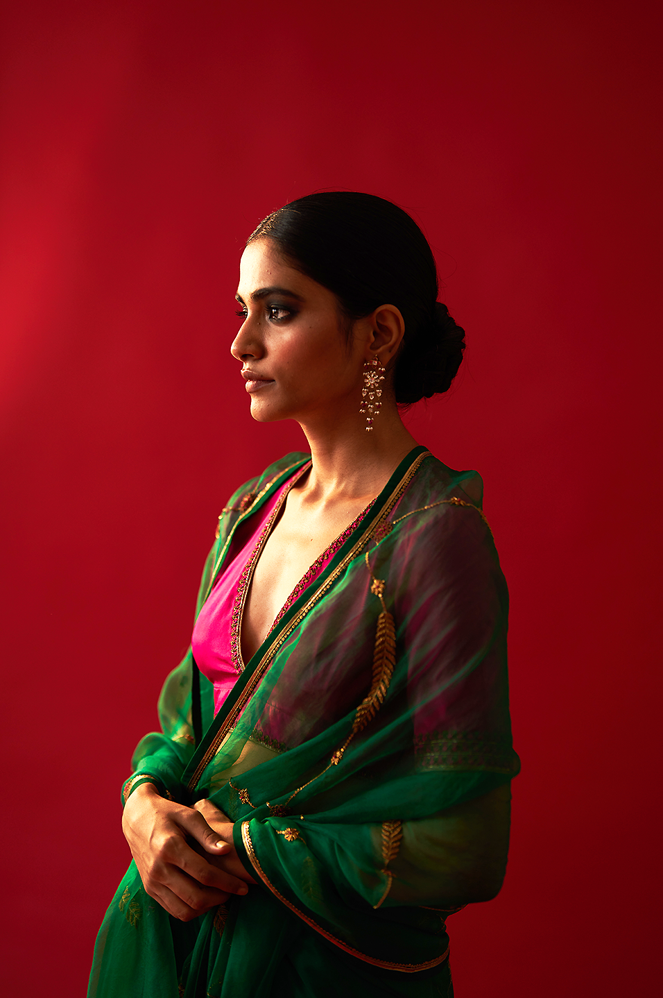Sabaa Saree (Emerald Green)