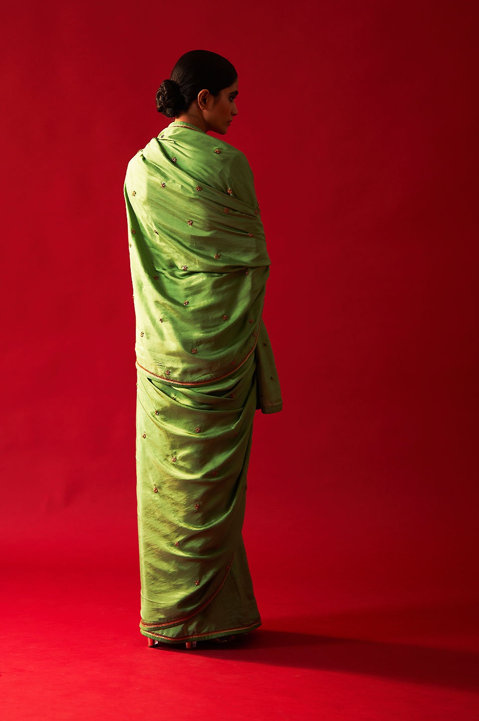 Yasmin Saree (Olive)