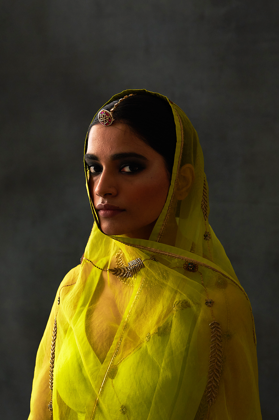 Sabaa Saree (Lime)