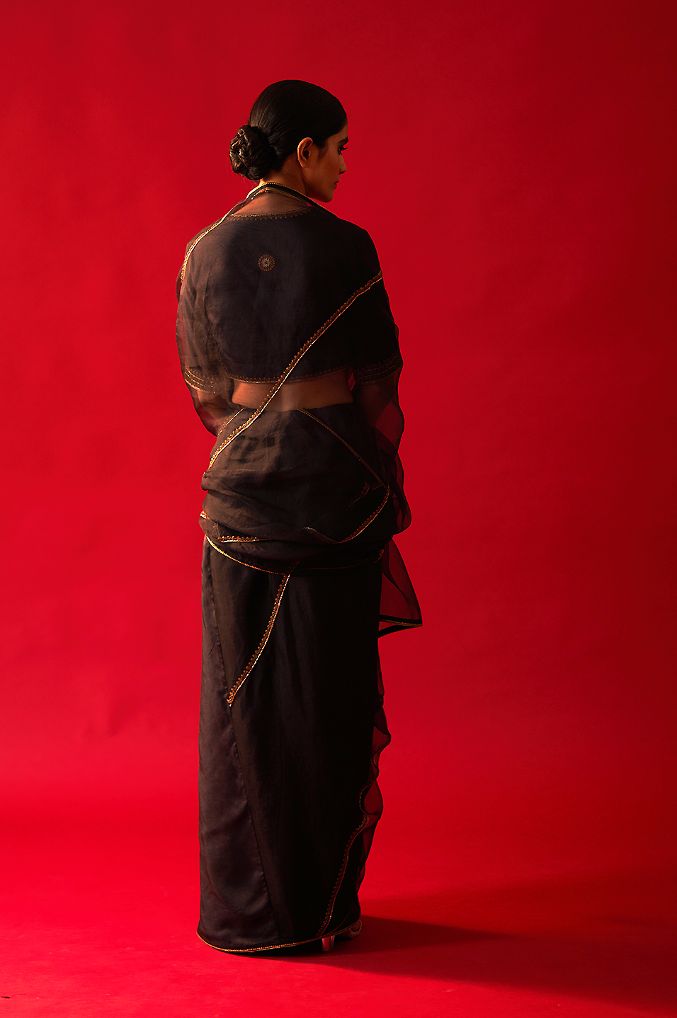 Tahera Saree (Black)