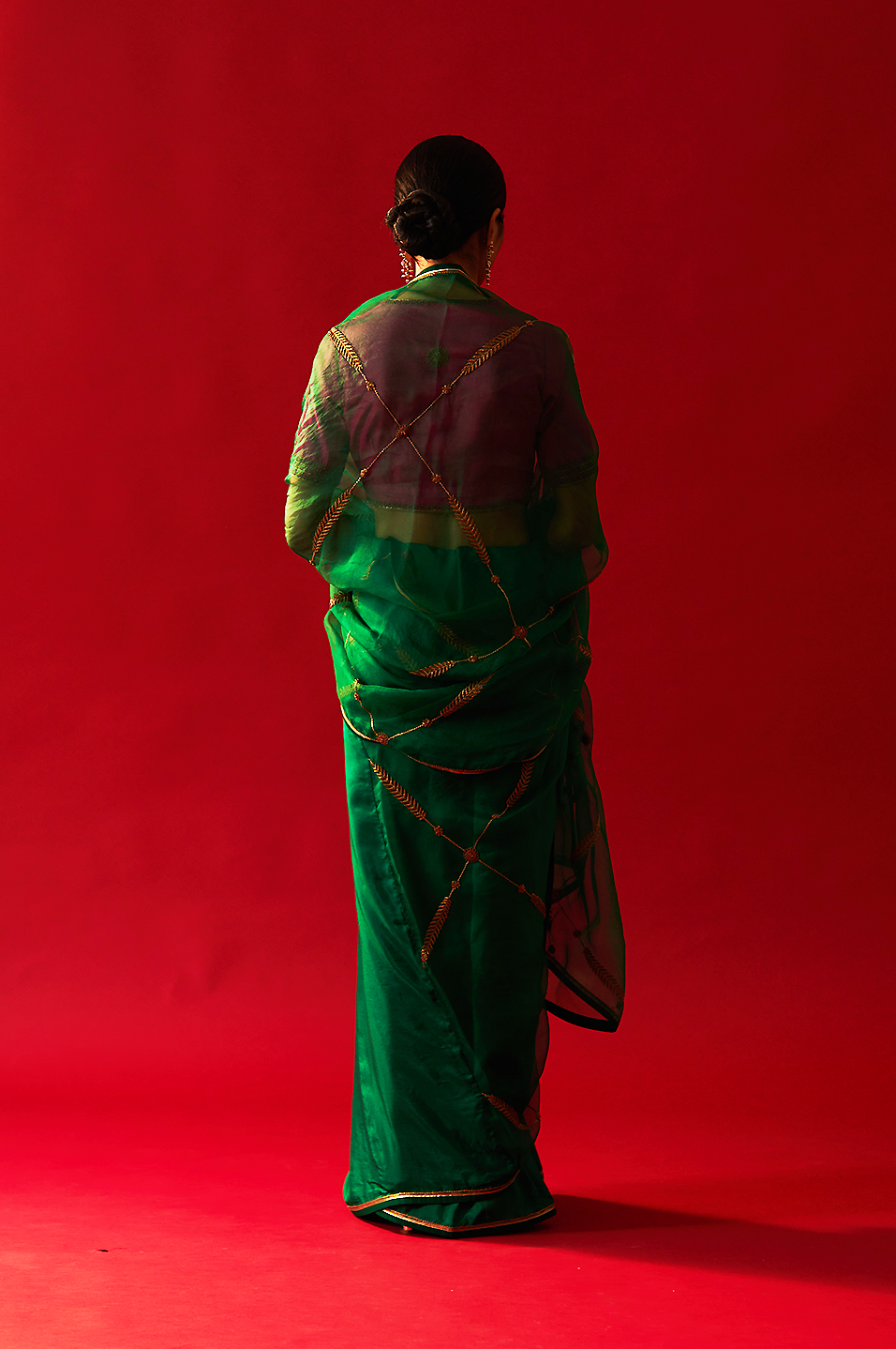Sabaa Saree (Emerald Green)
