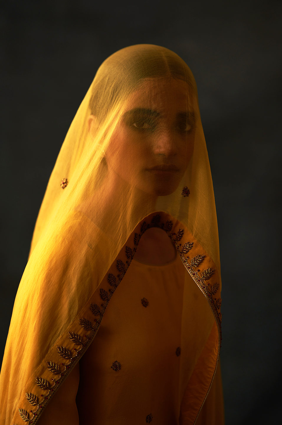 Kiara Sharara Set (Mustard)