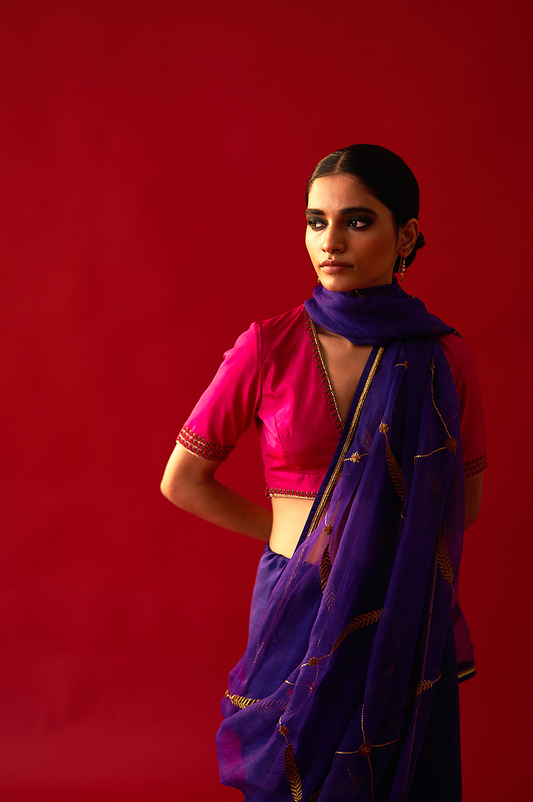 Sabaa Saree (Purple)
