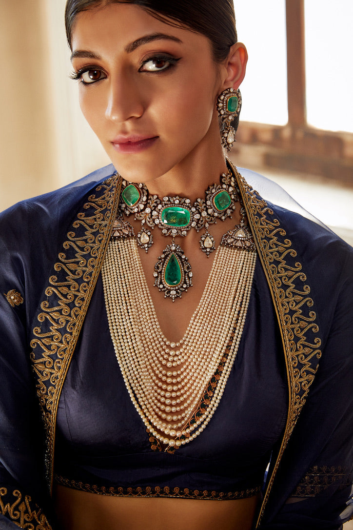 Shabhnam Lehenga Set INDIGO