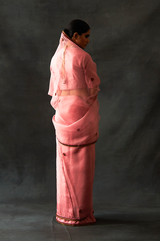 Ina Saree (Old Rose)