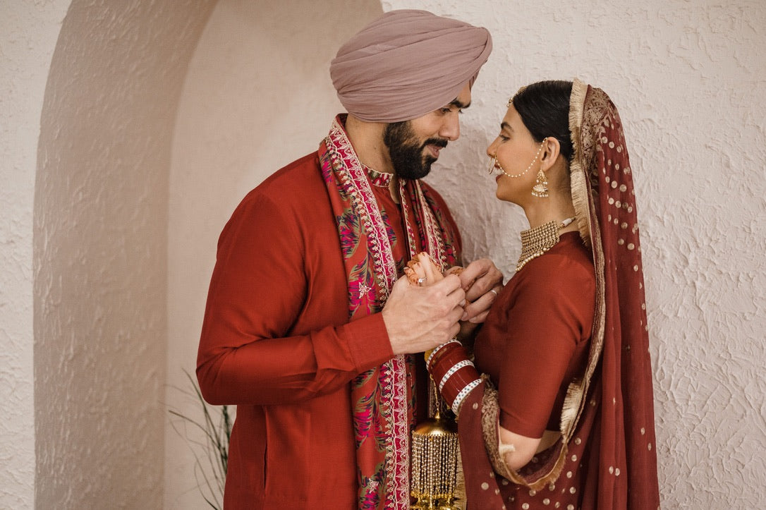 Serena Lehnga Set (Maroon Red) FOR BRIDE