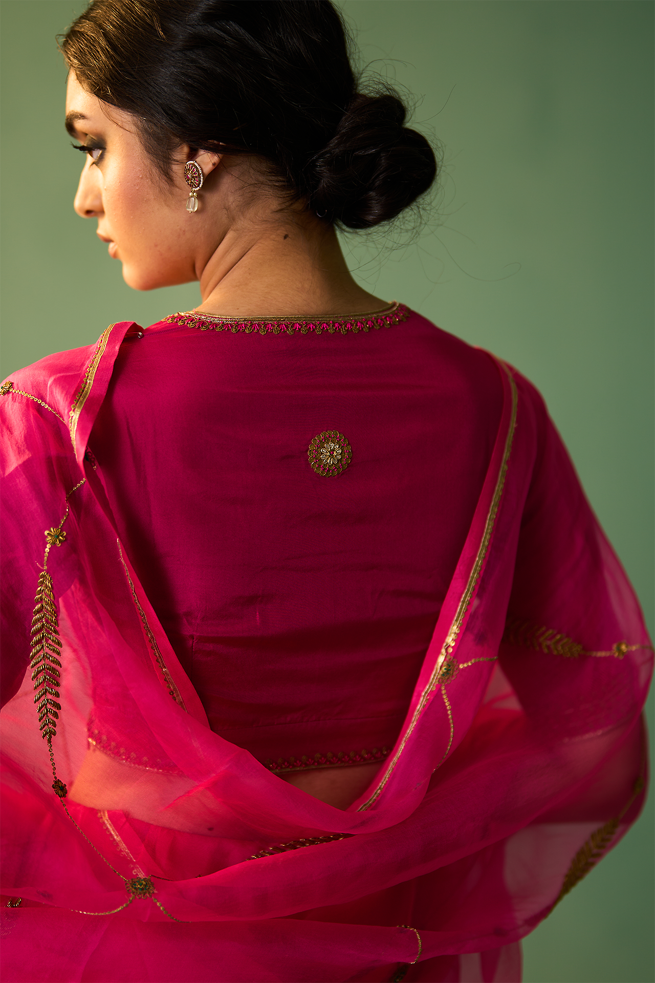 SHABNAM BLOUSE (RANI PINK)