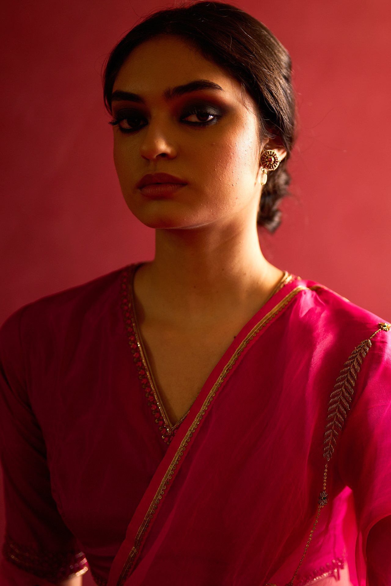 SHABNAM BLOUSE (RANI PINK)