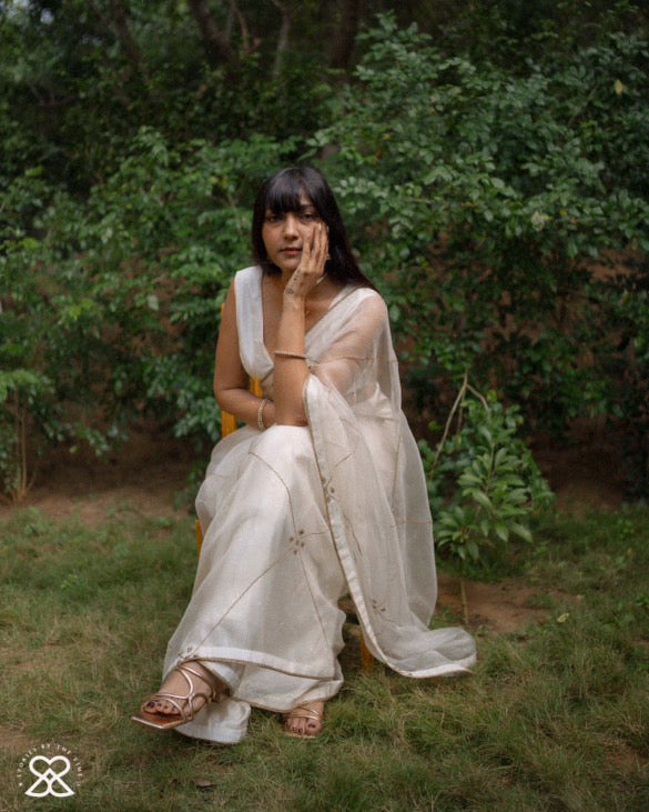 Muneer Saree (IVORY)