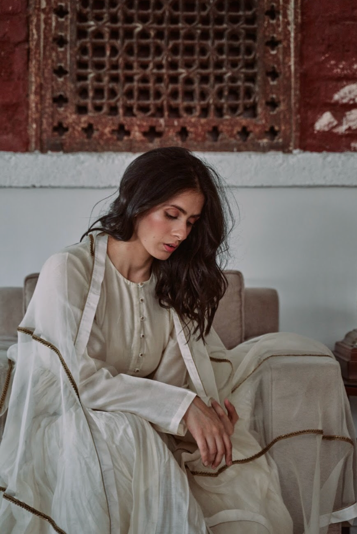 Amaya Anarkali Set (IVORY)