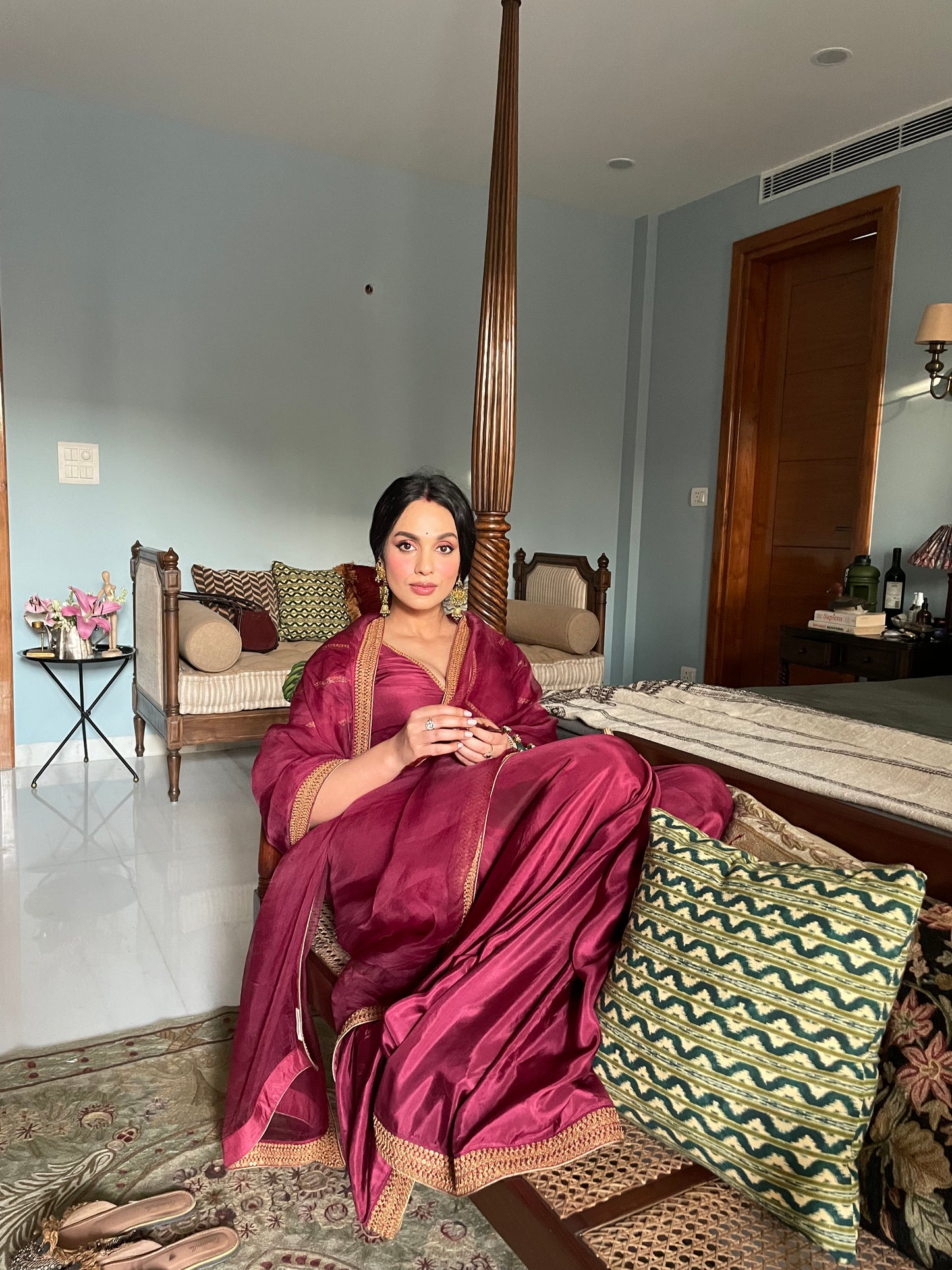 Zareen Saree (Maroon- NEHA)