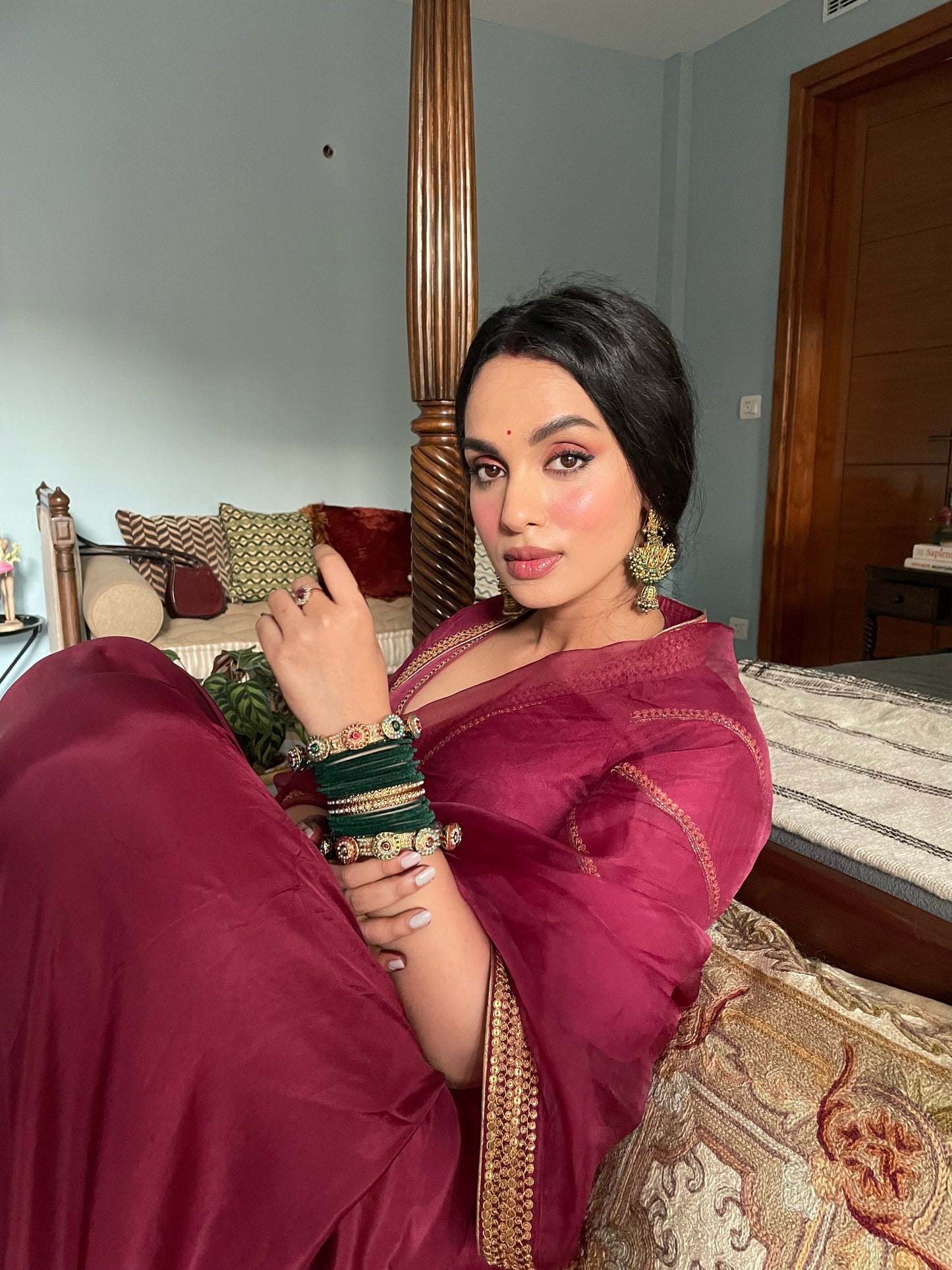 Zareen Saree (Maroon- NEHA)