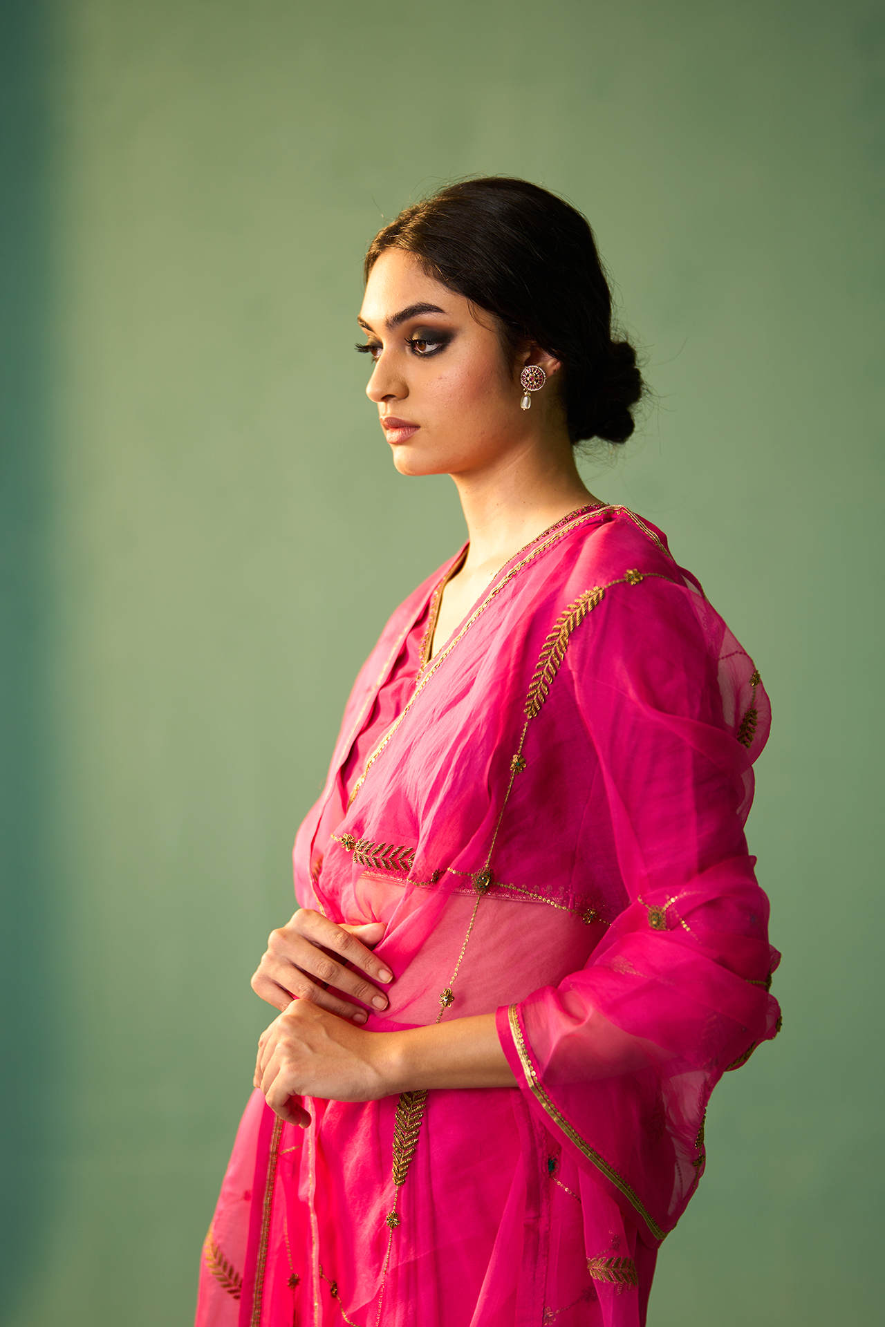 Sabaa Saree -RANI PINK