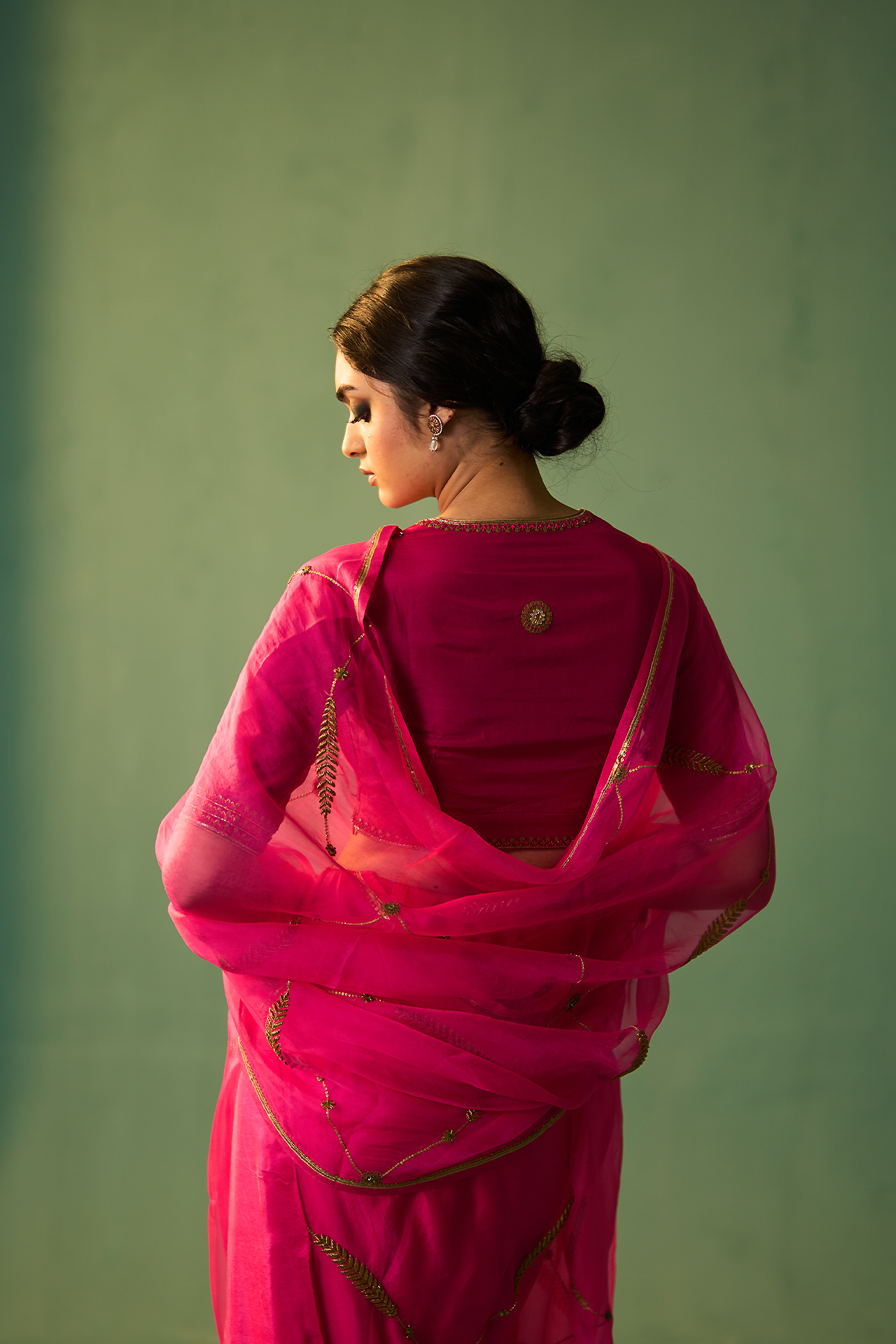 Sabaa Saree -RANI PINK