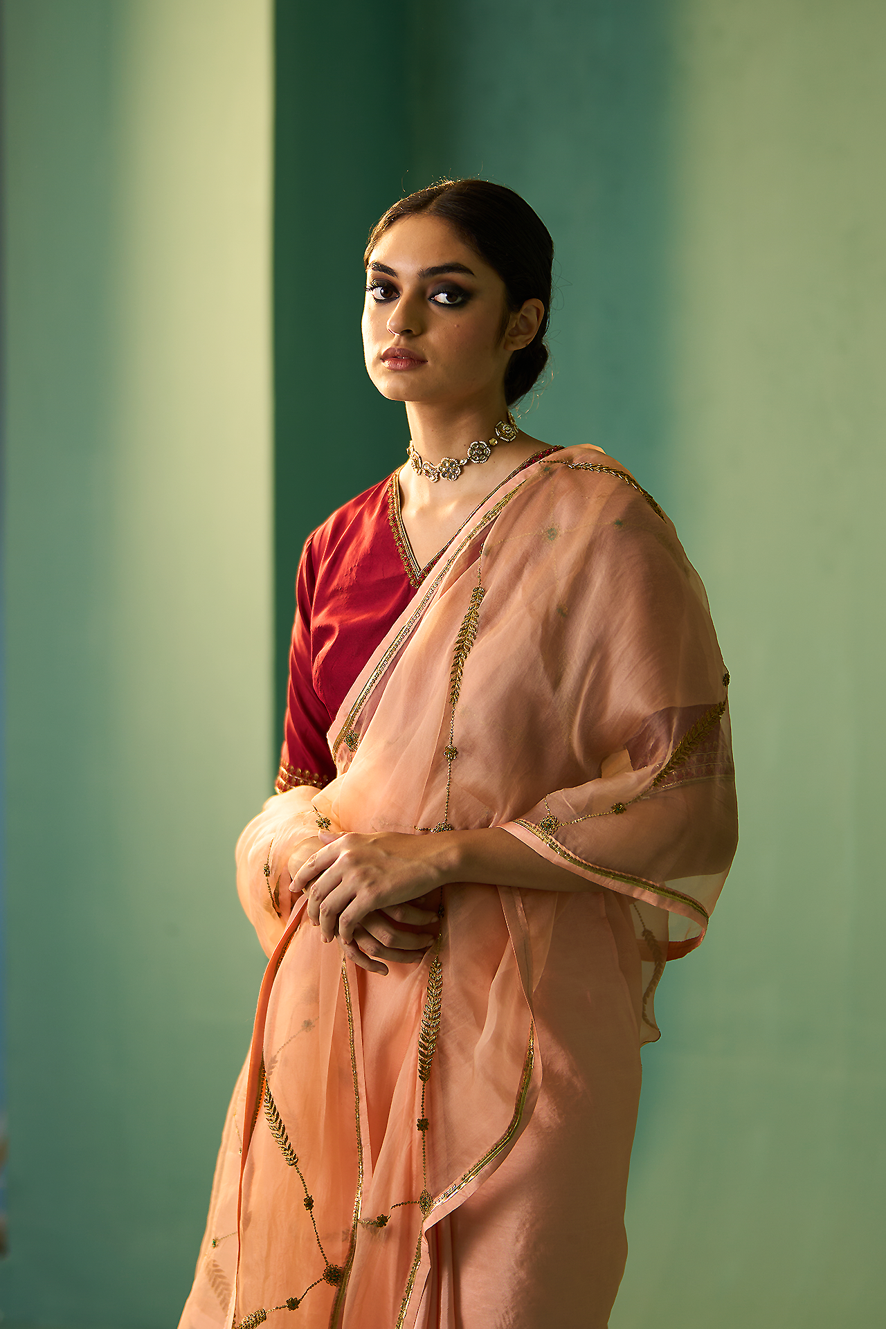 SABAA SAREE (PEACH)