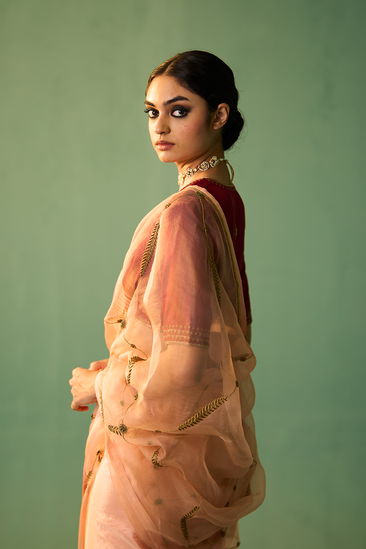 SABAA SAREE (PEACH)