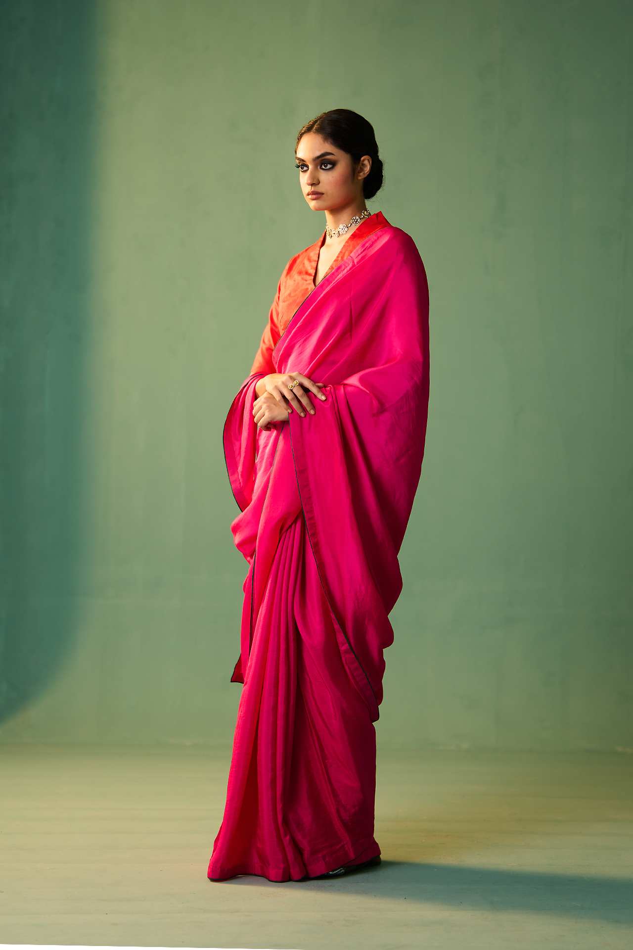 MAYRA SAREE - RANI PINK