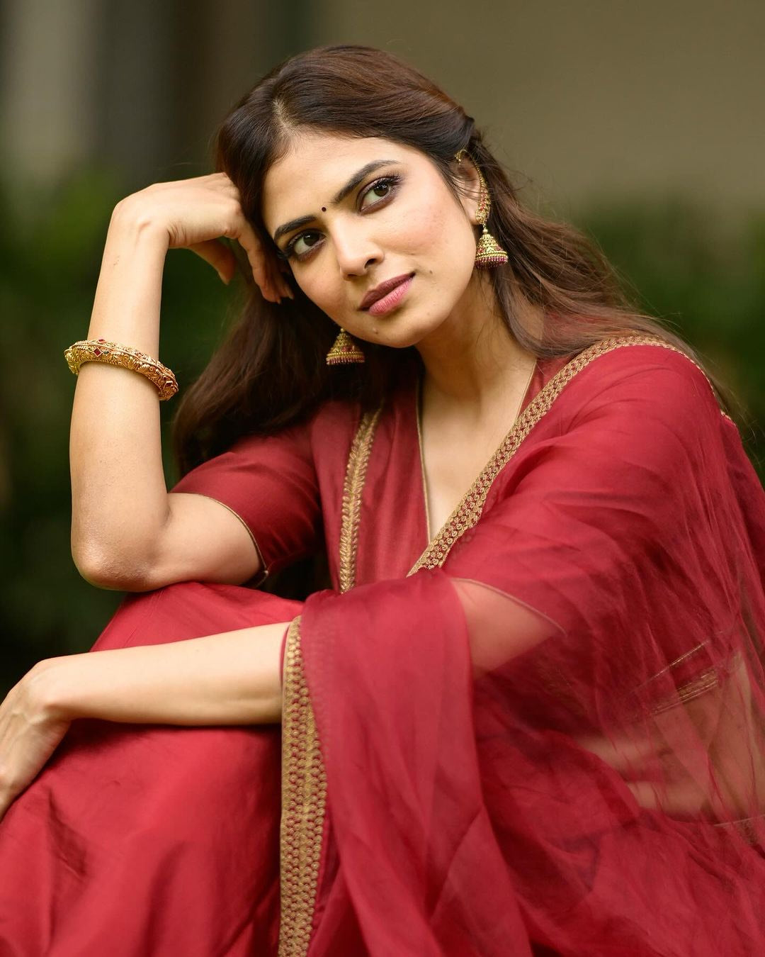 Zareen Saree (RED - MALVIKA)