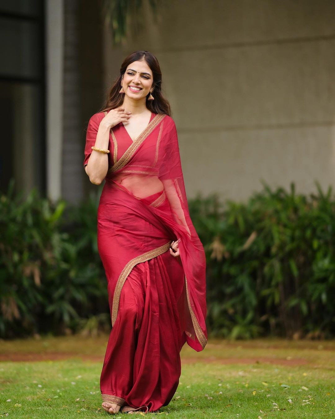 Zareen Saree (RED - MALVIKA)