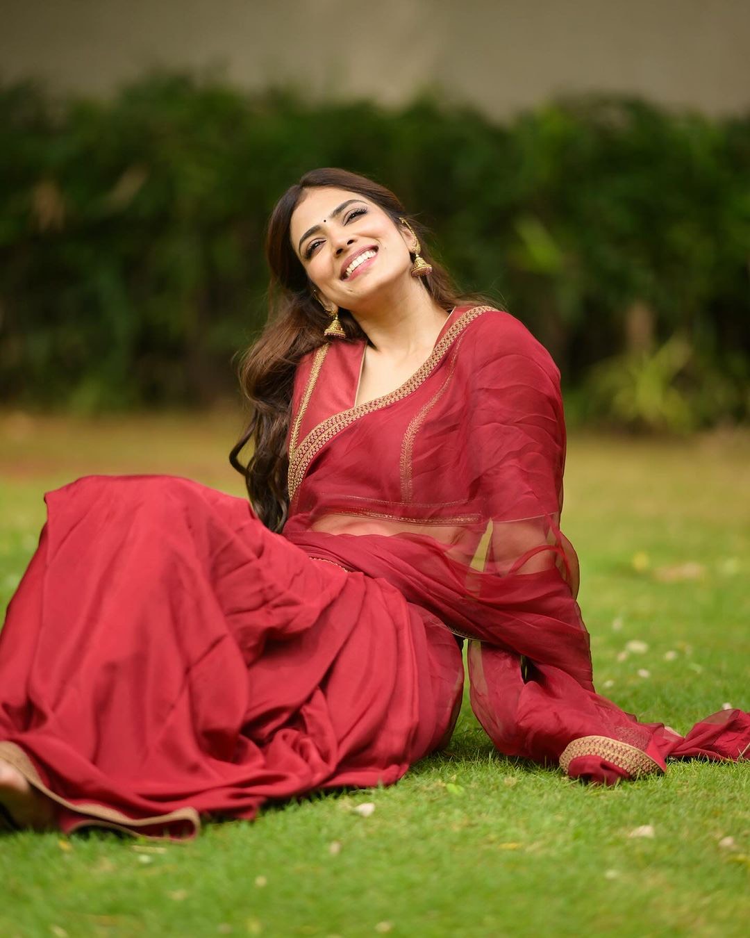 Zareen Saree (RED - MALVIKA)