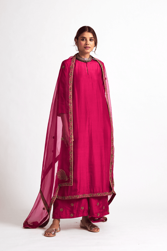 Aashna kurta Set (Magenta)