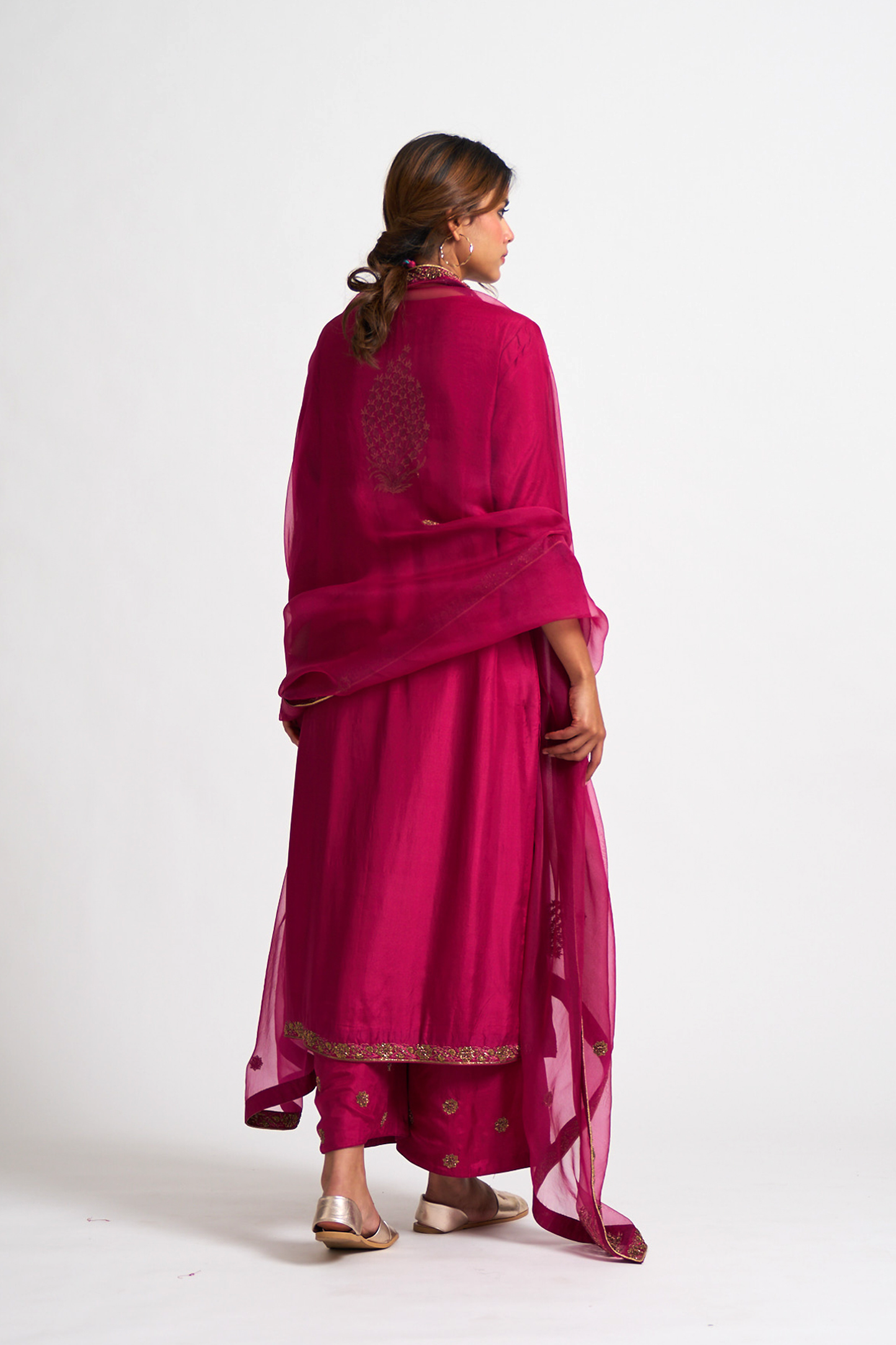 Aashna kurta Set (Magenta)