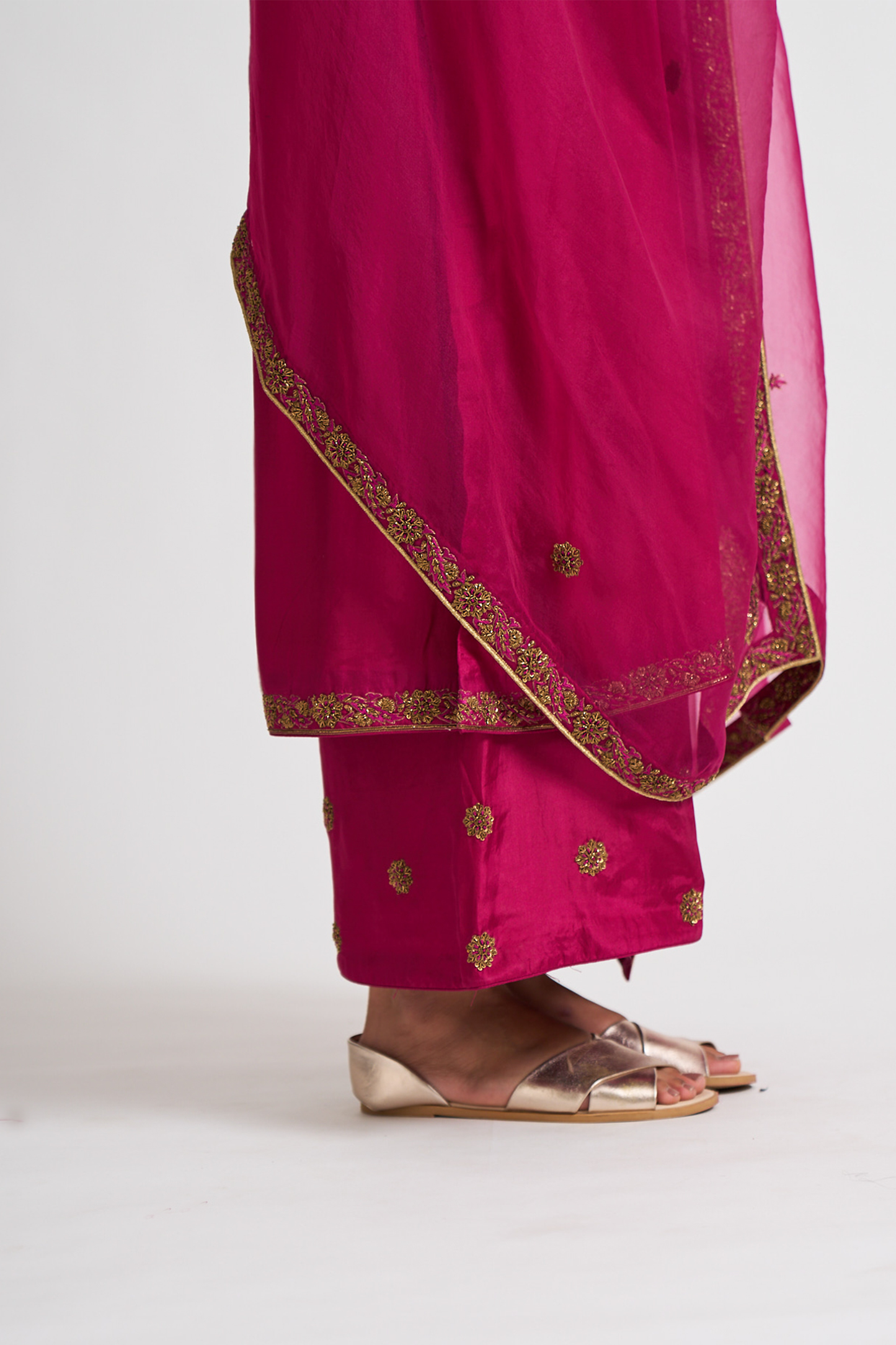 Aashna kurta Set (Magenta)