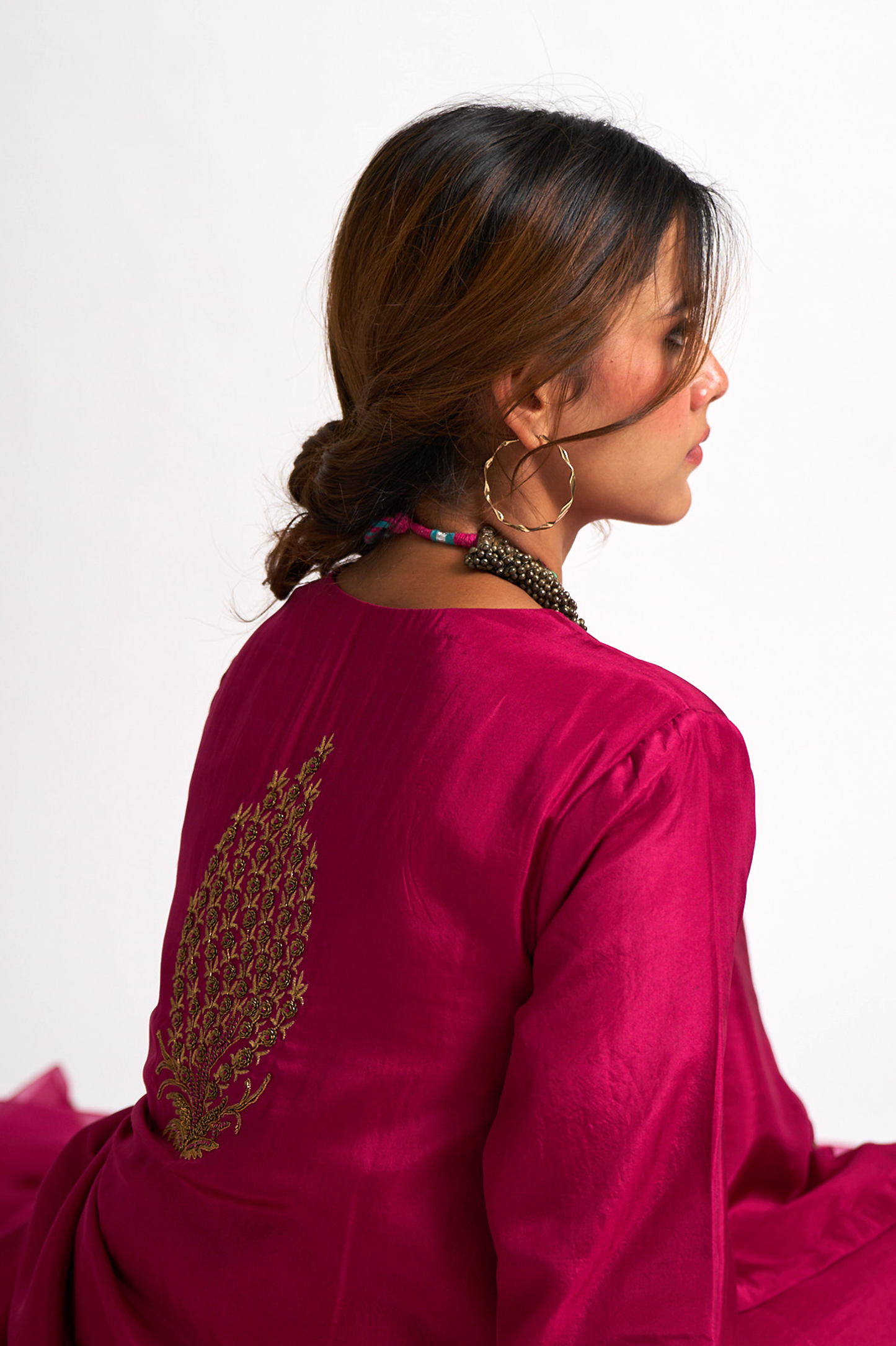 Aashna kurta Set (Magenta)