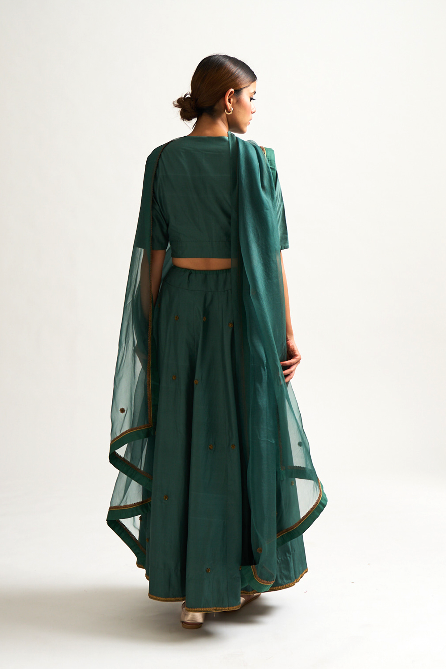 Aayat Lehenga Set (Teal)