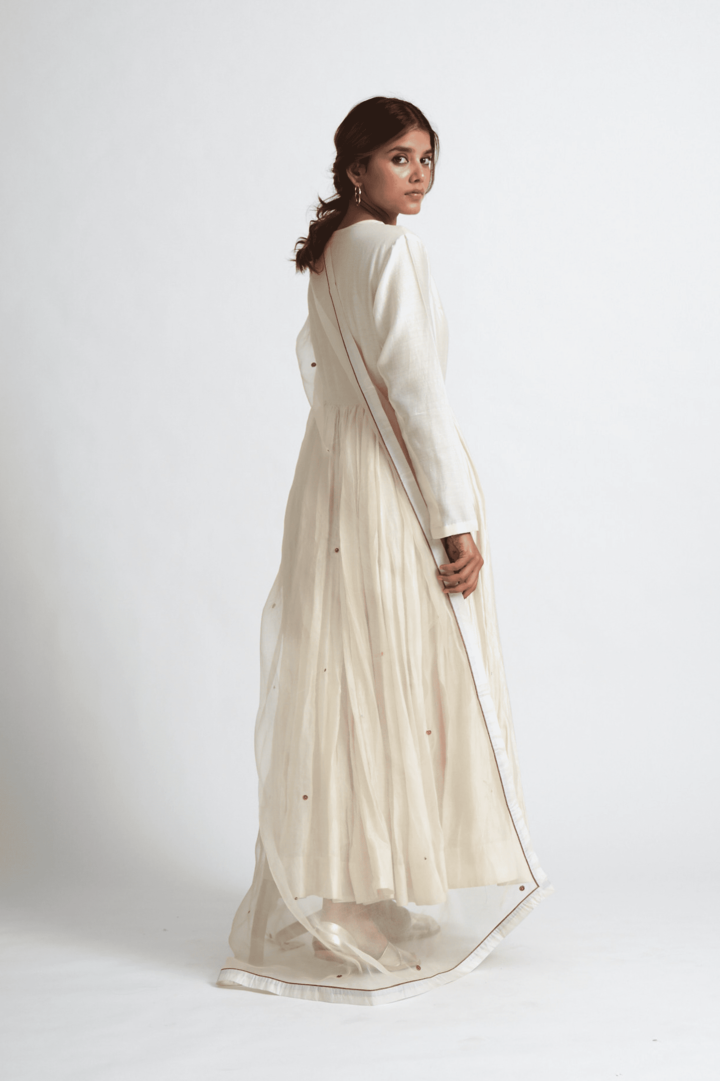 Akhlaakh Ivory Dupatta