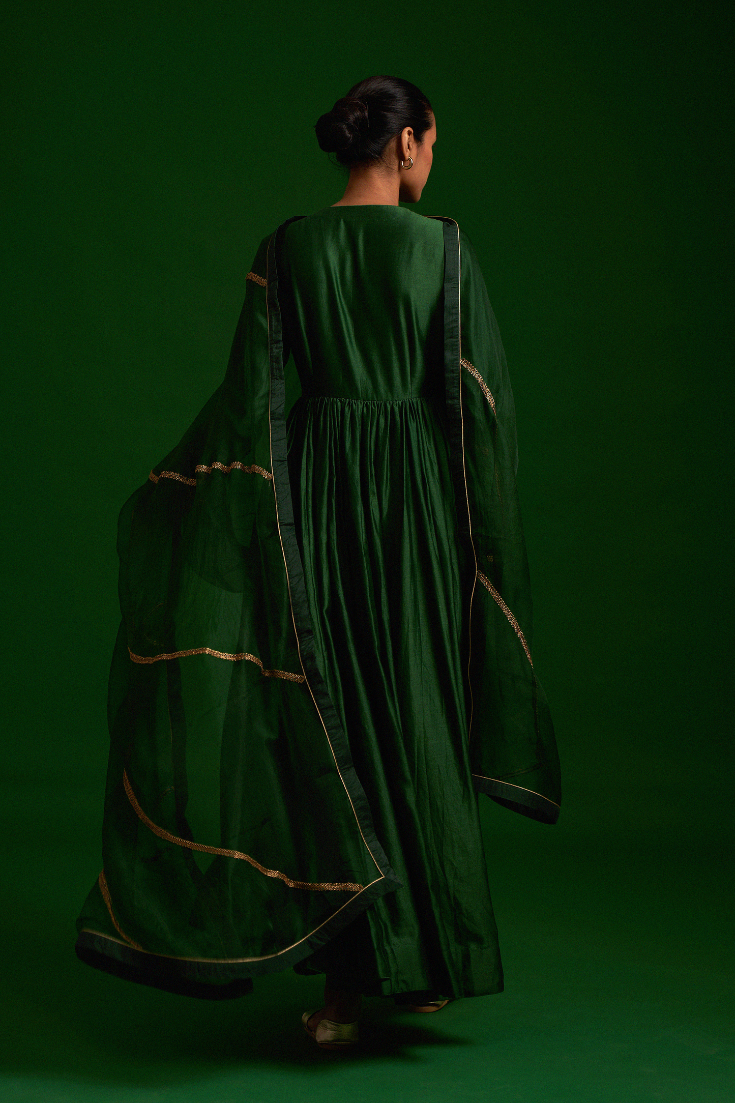Falak Anarkali Set (Emerald)