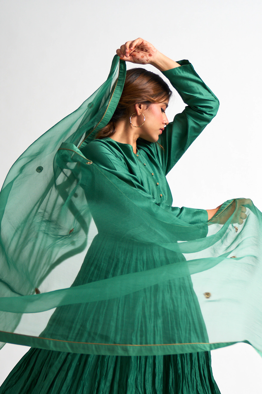 Raahat Teal Dupatta