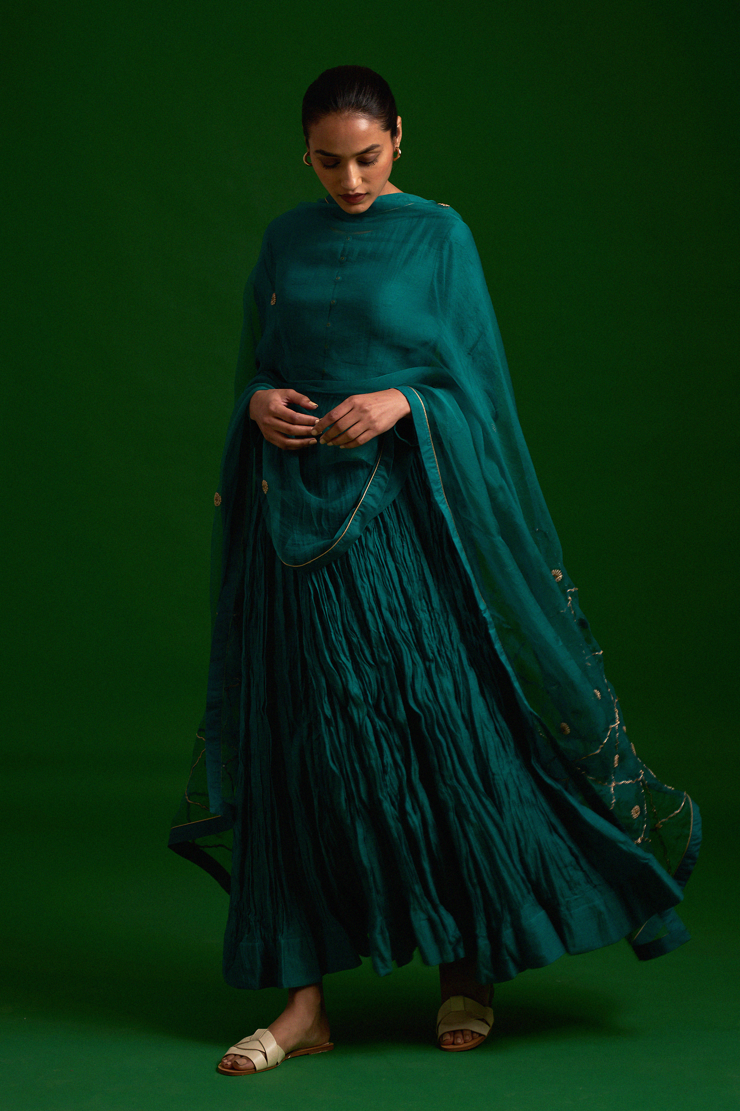 Ruksaana Emerald Dupatta