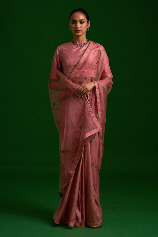 Sabaa Saree (Old Rose)