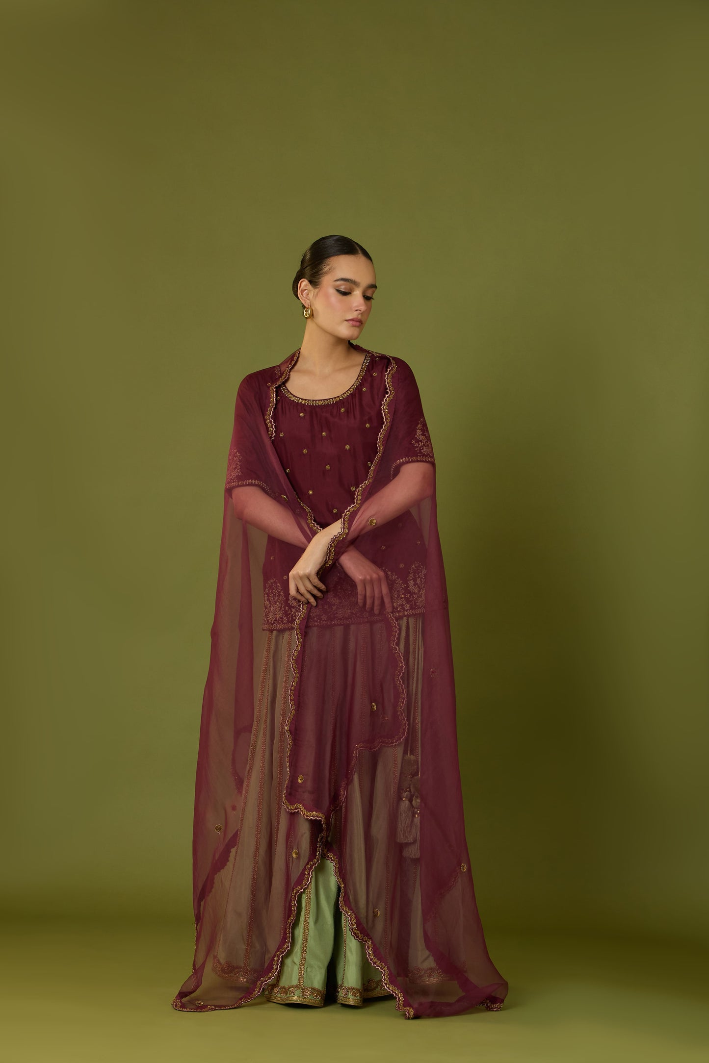 Bela Rang Lehenga Kurta Set & Ziba Dupatta