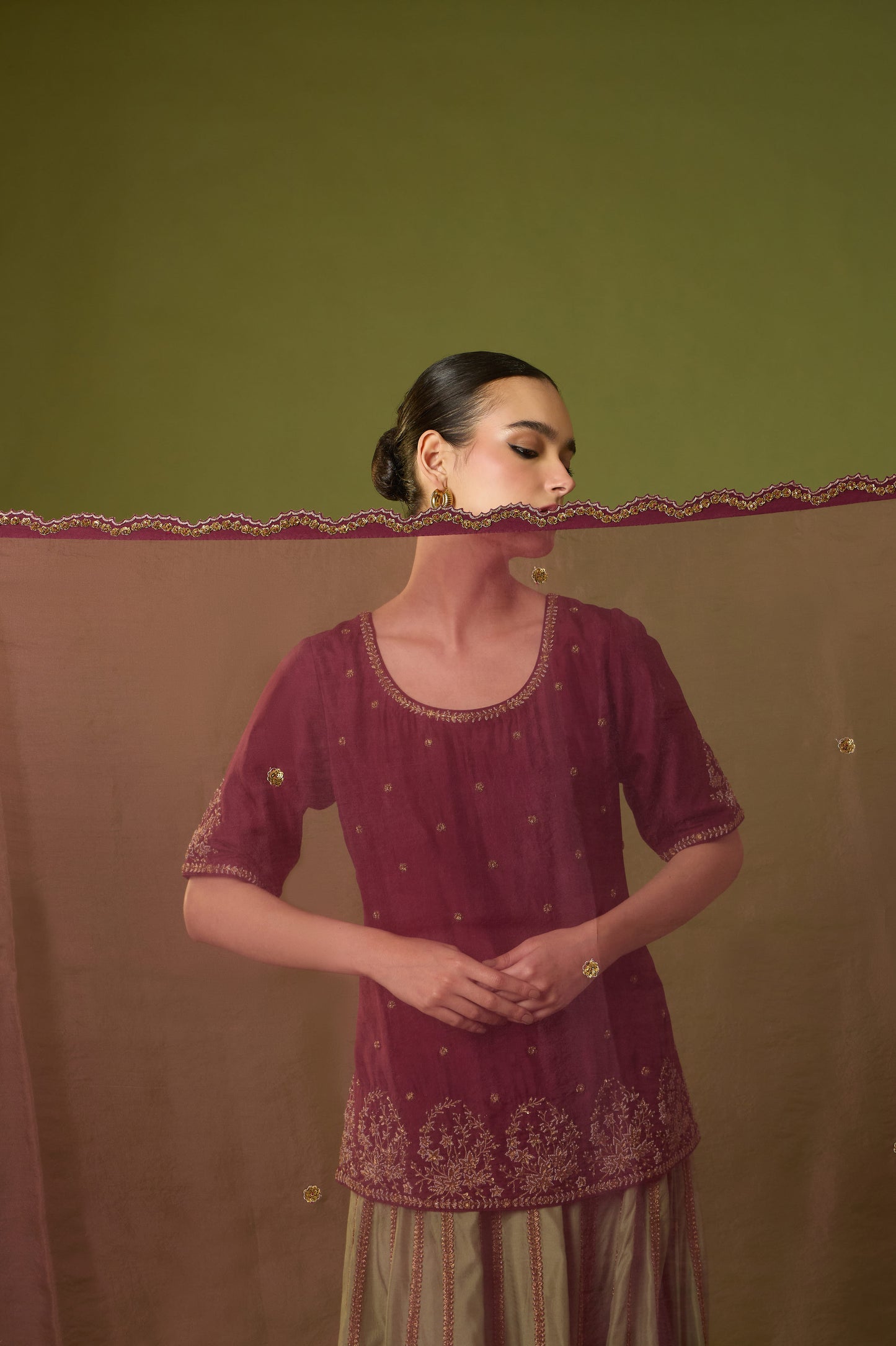 Bela Rang Lehenga Kurta Set & Ziba Dupatta