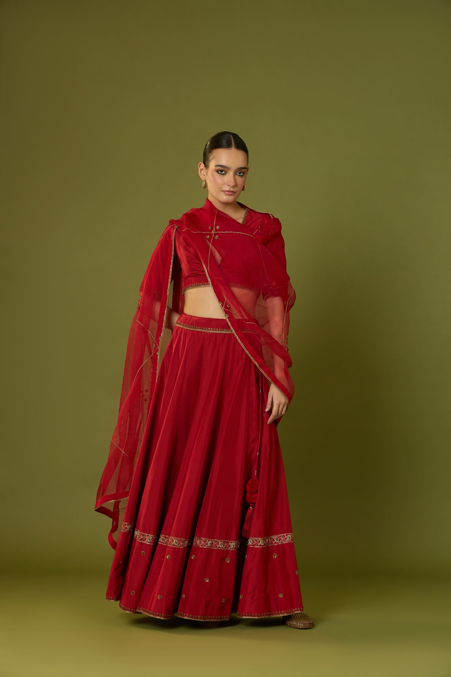 Shabnam Lehenga & Muneer Dupatta