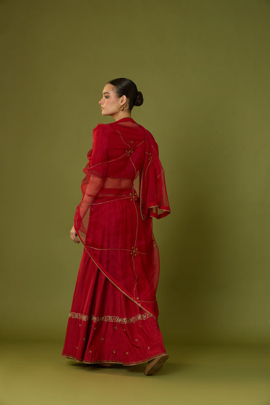 Shabnam Lehenga & Muneer Dupatta