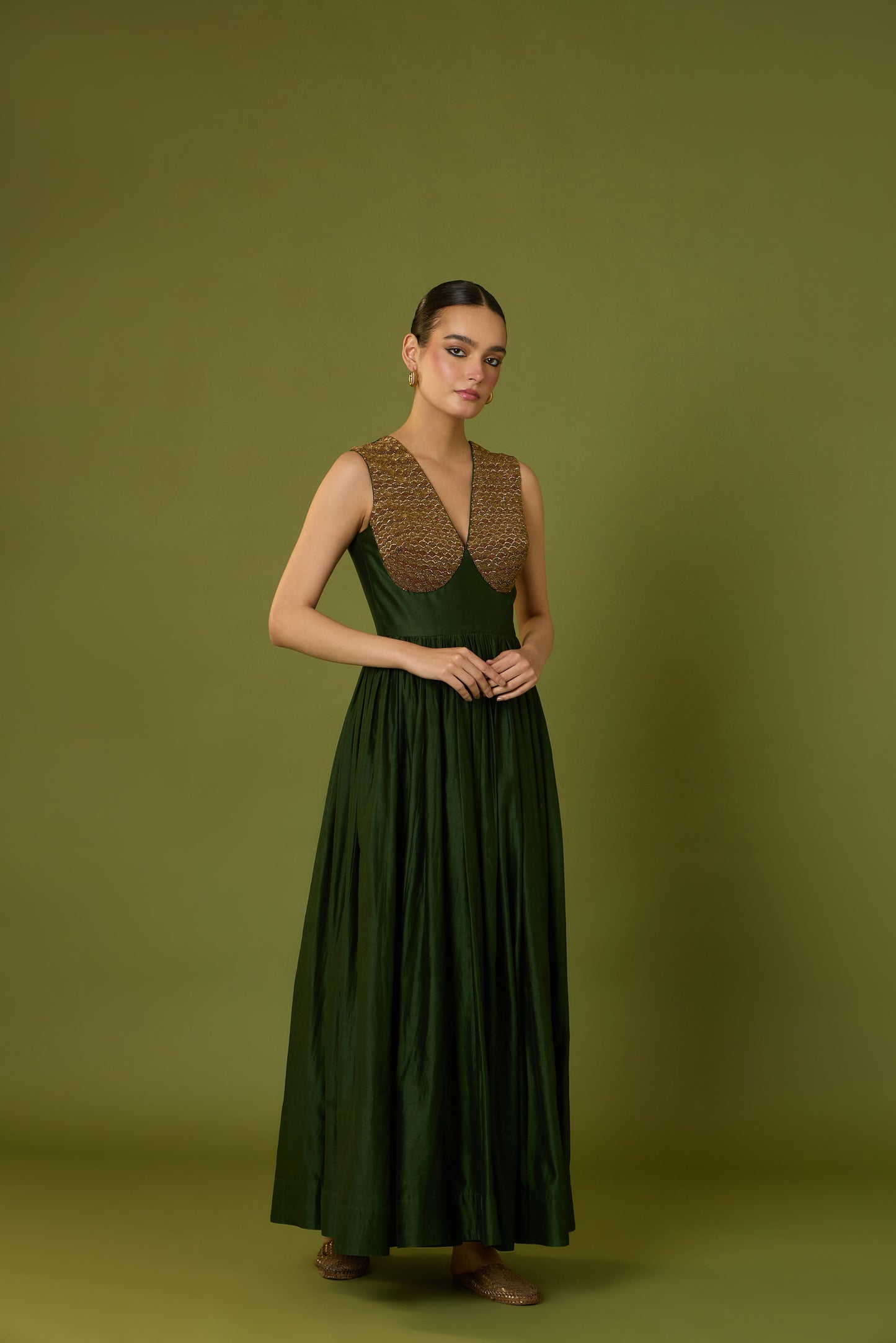 Gul-Raana Anarkali & Zamrud Rose Dupatta