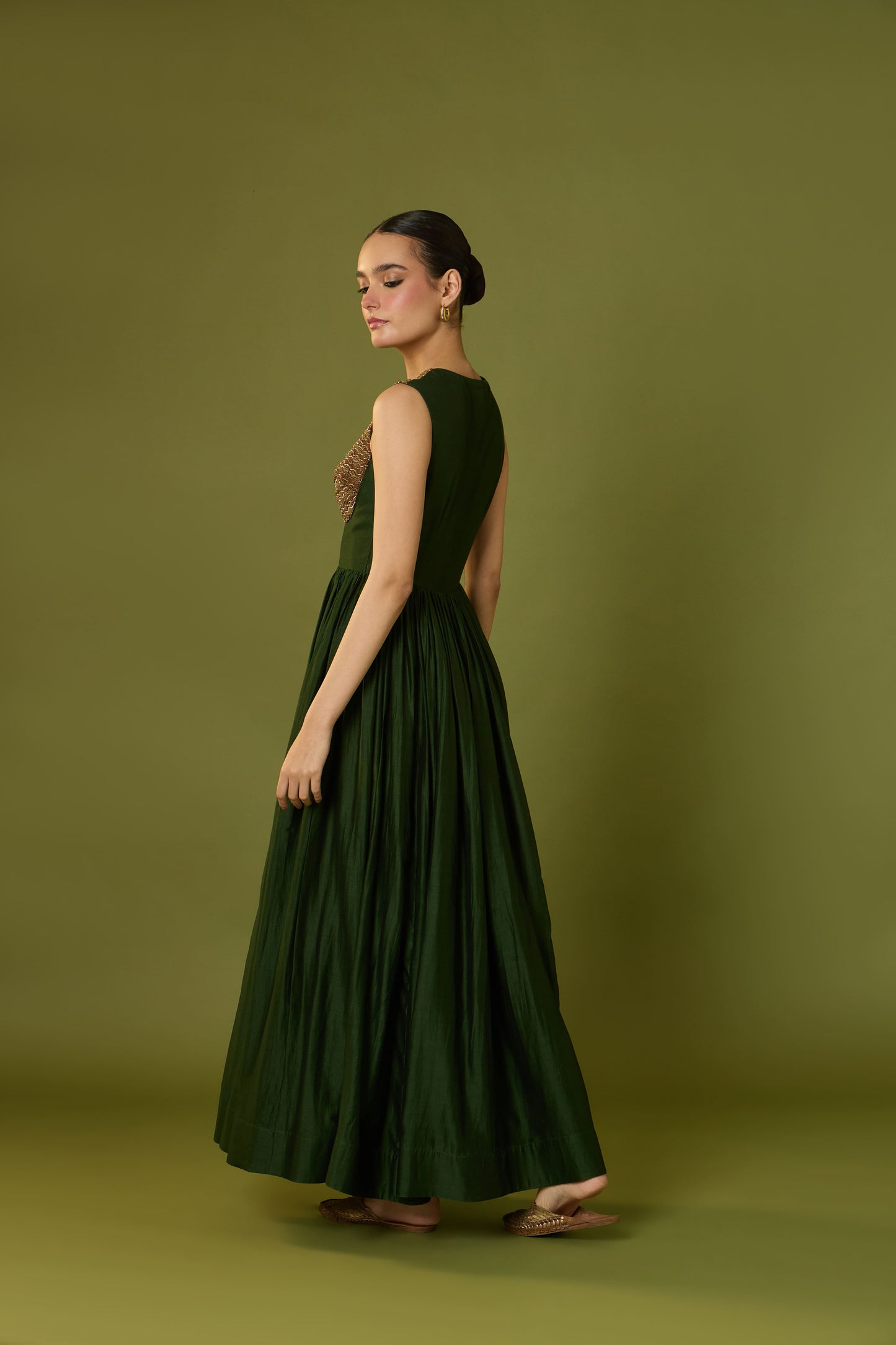 Gul-Raana Anarkali & Zamrud Rose Dupatta