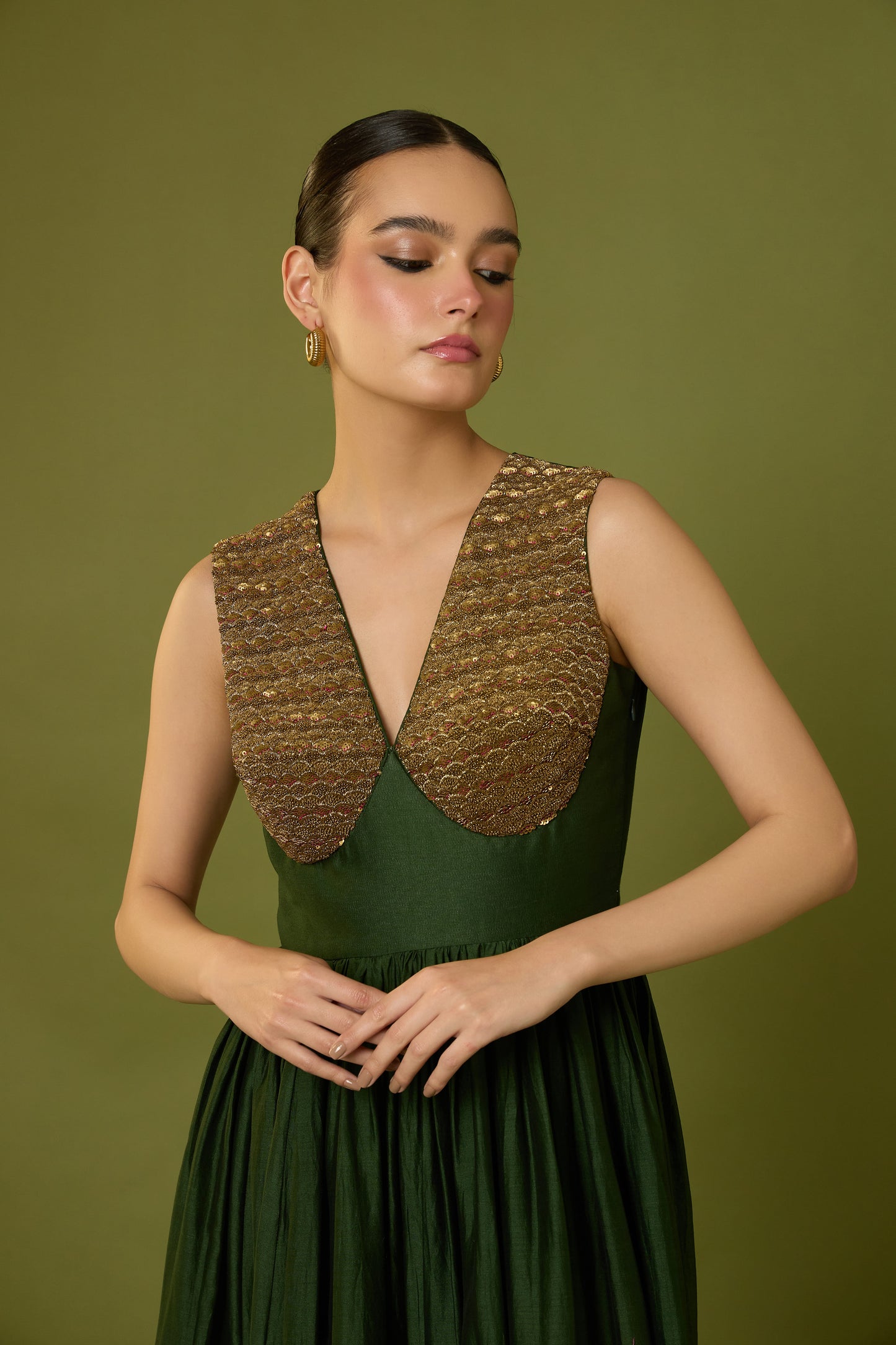 Gul-Raana Anarkali & Zamrud Rose Dupatta